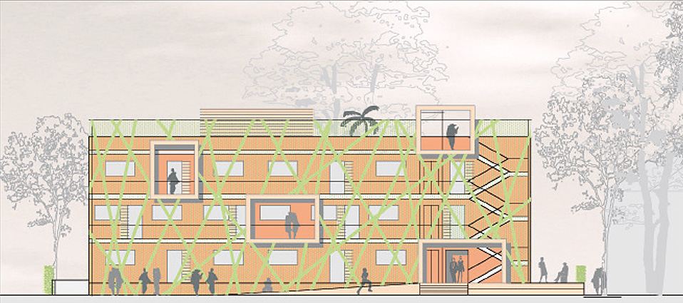 Gebäude D im Mehrgenerationenprojekt „Quartier Am Albgrün”